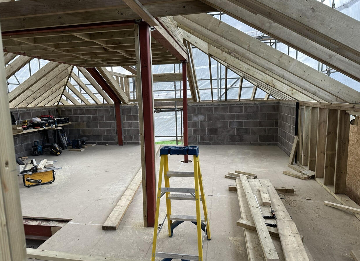 Steel roof framing Steel roof framing